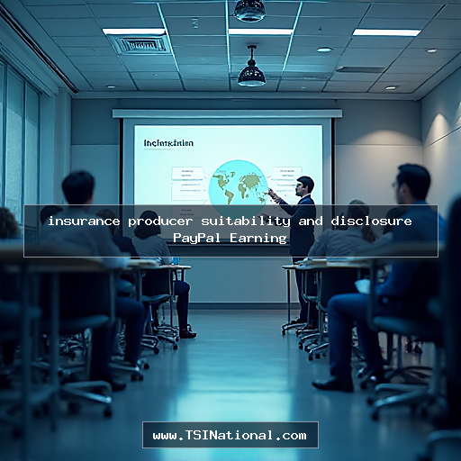 insurance producer suitability and disclosure PayPal Earning