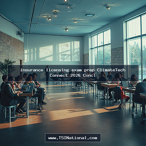 insurance licensing exam prep ClimateTech Connect 2026 Concl