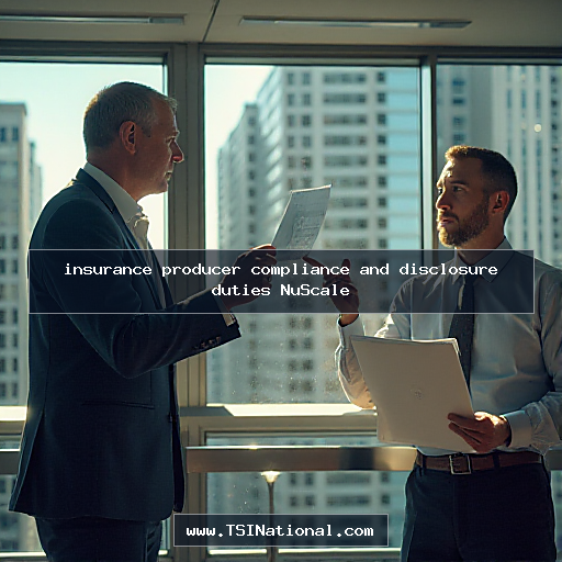 insurance producer compliance and disclosure duties NuScale