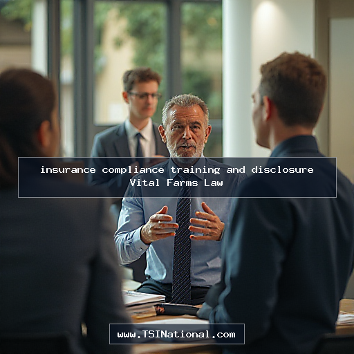 insurance compliance training and disclosure Vital Farms Law