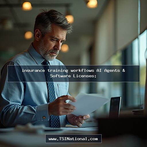 insurance training workflows AI Agents & Software Licenses: