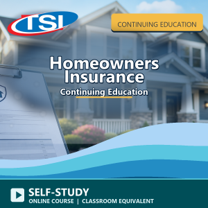 Homeowners Insurance CE - Online Course Classroom Equivalent