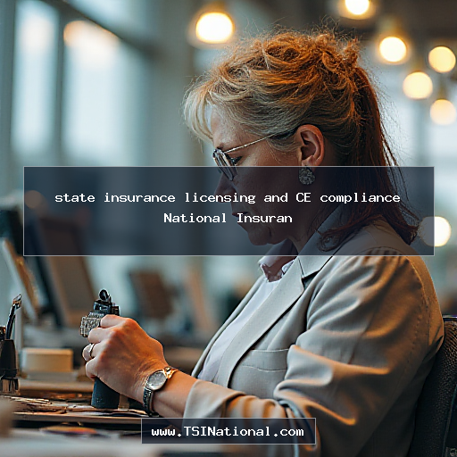 state insurance licensing and CE compliance National Insuran