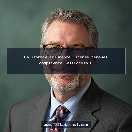 California insurance license renewal compliance California D