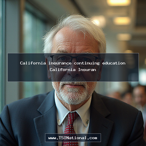 California insurance continuing education California Insuran