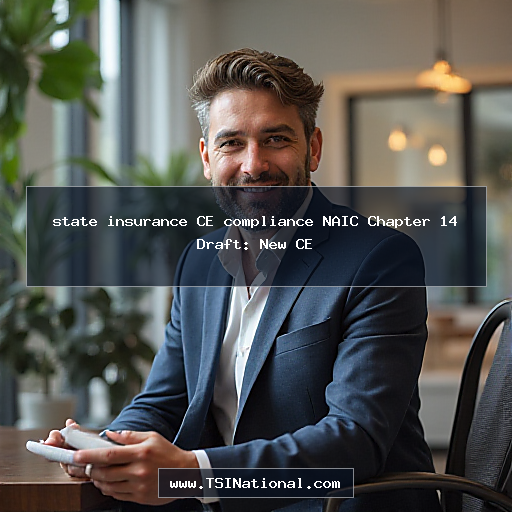 state insurance CE compliance NAIC Chapter 14 Draft: New CE