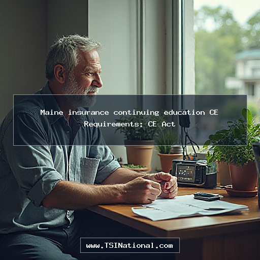 Maine insurance continuing education CE Requirements: CE Act