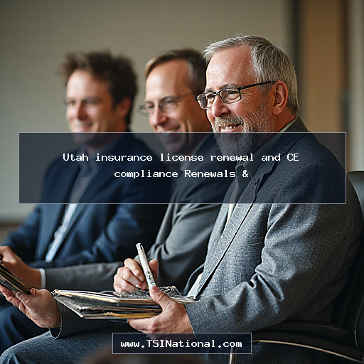 Utah insurance license renewal and CE compliance Renewals &