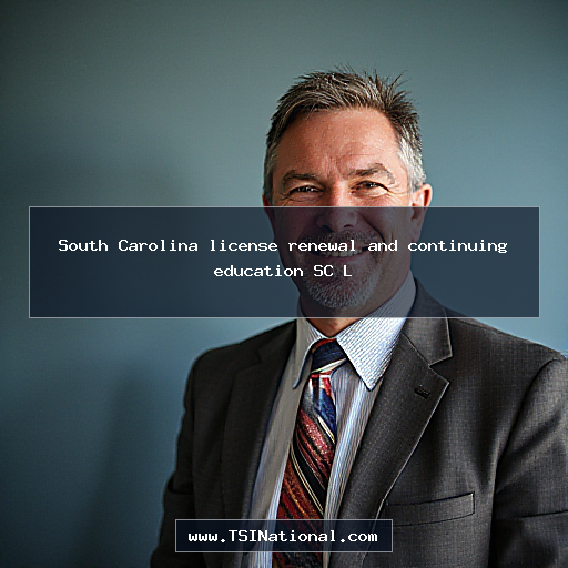 South Carolina license renewal and continuing education SC L