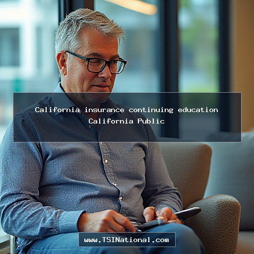 California insurance continuing education California Public