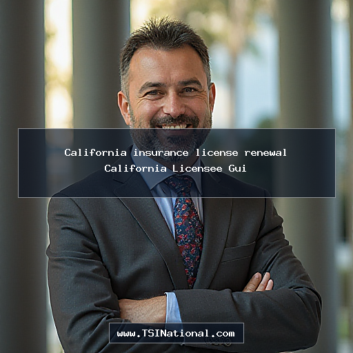 California insurance license renewal California Licensee Gui