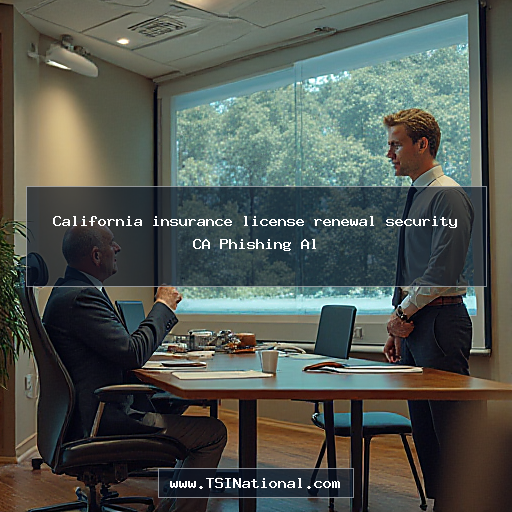 California insurance license renewal security CA Phishing Al