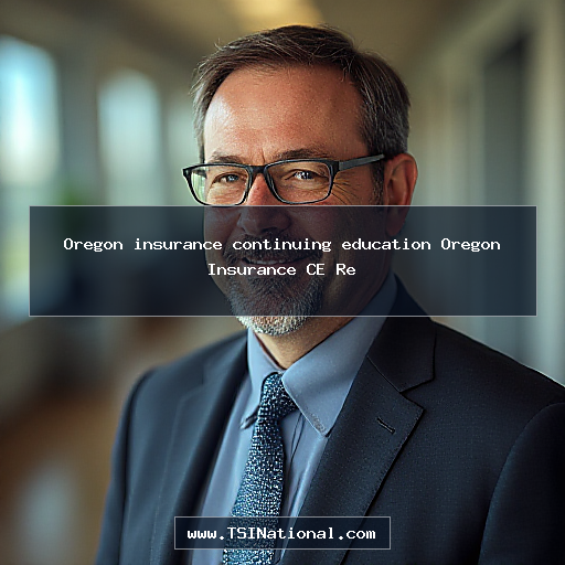 Oregon insurance continuing education Oregon Insurance CE Re
