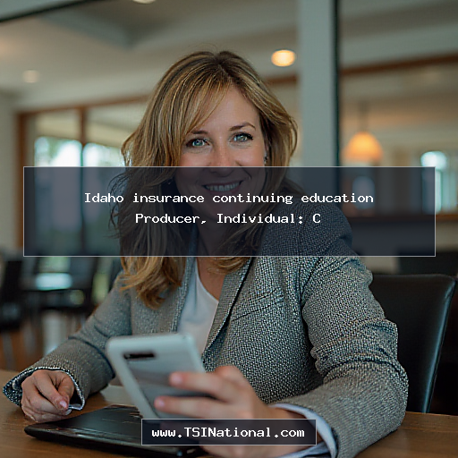 Idaho insurance continuing education Producer, Individual: C