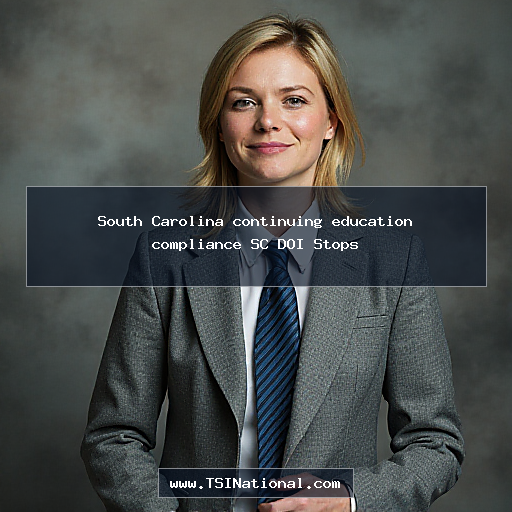 South Carolina continuing education compliance SC DOI Stops