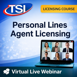 Personal Lines Agent Licensing virtual live webinar course